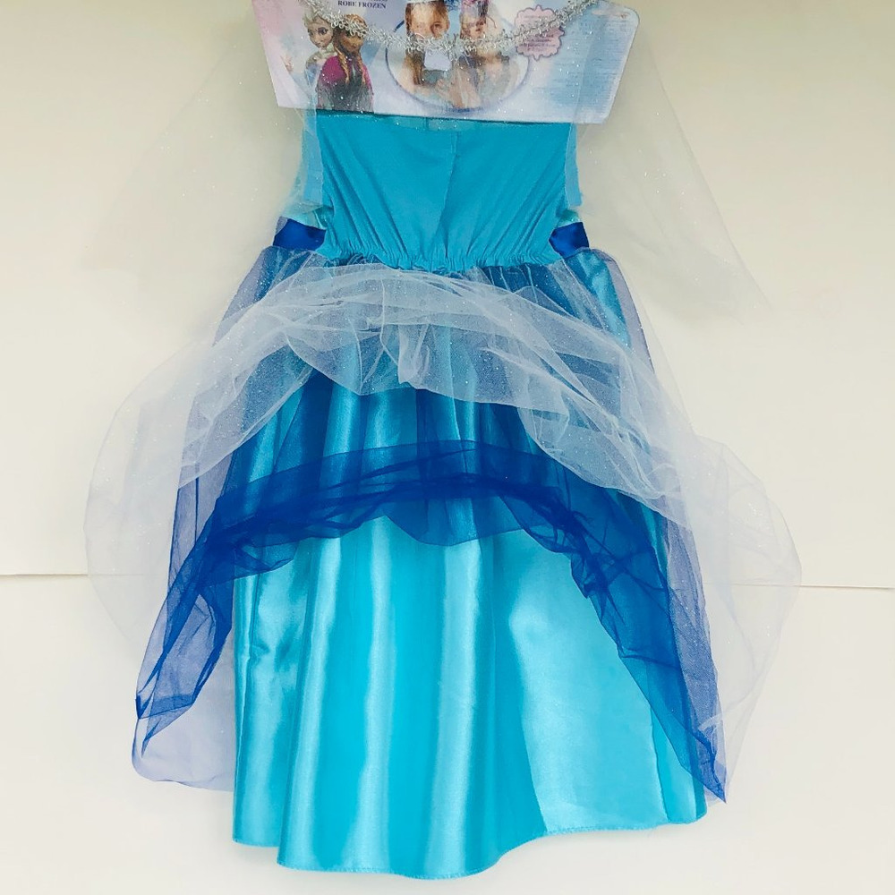 Disney Frozen Elsa Dress Up Costume Outfit 4-6X Girls Gift Party New w/Tag - Picture 10 of 15